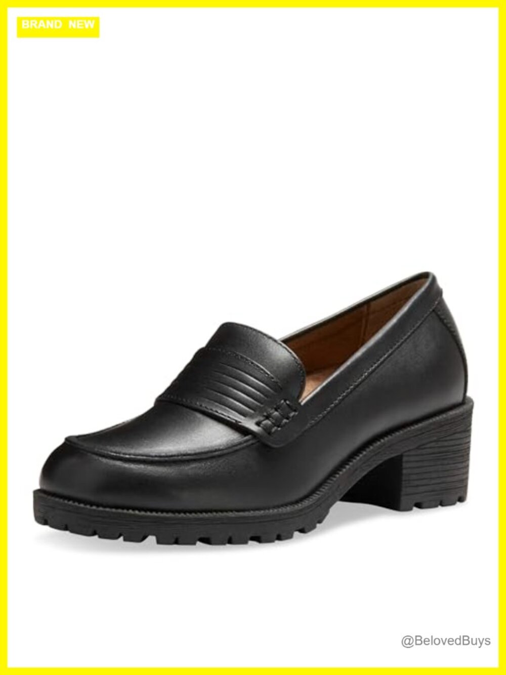 Full-Grain Leather Penny Loafer Comfort OrthoLite Insole Slip-On Work Shoe
